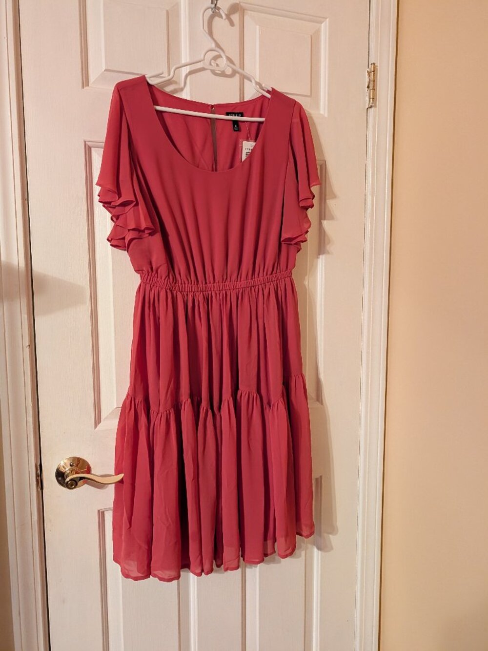 NWT Torrid Rose Ruffle Skater Dress ~ Size 0/L